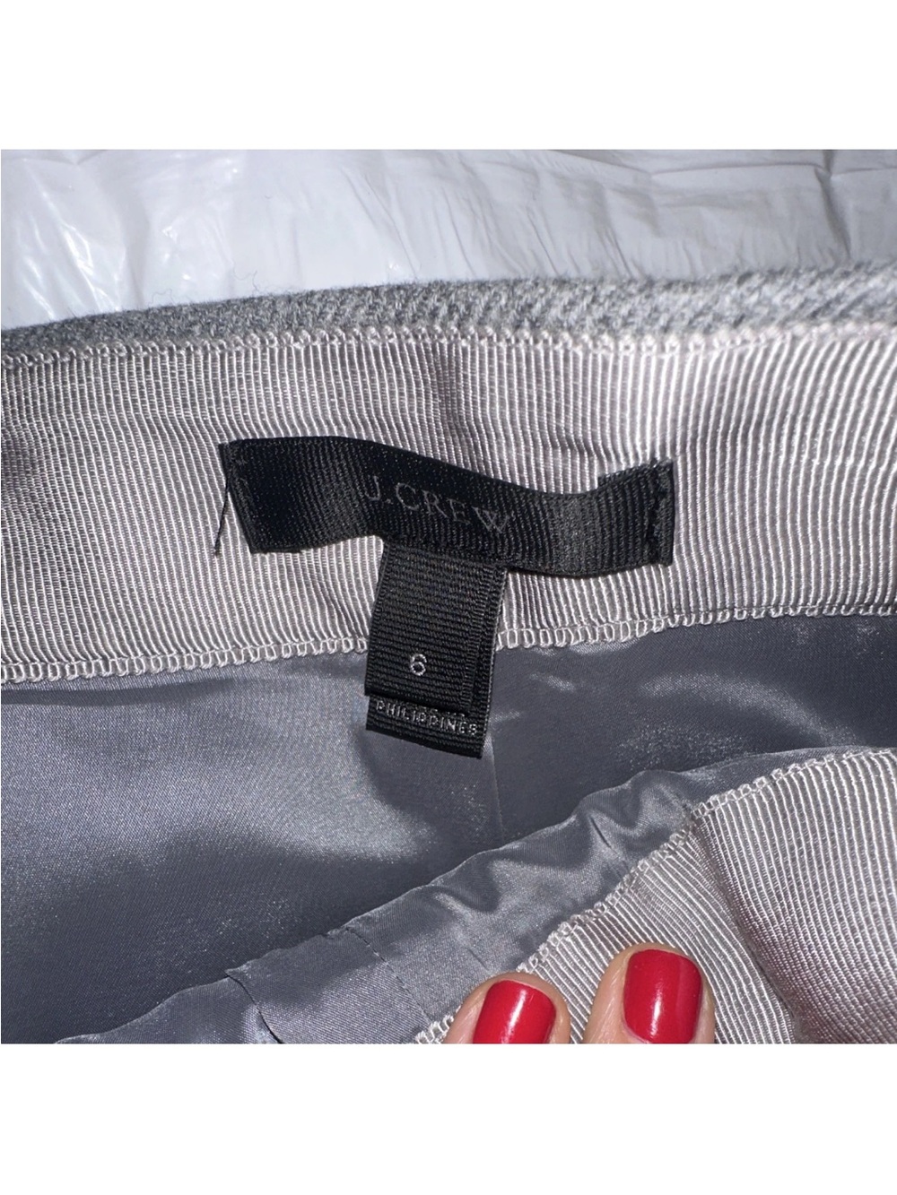 Jcrew Wool Pencil Skirt with Black Bow Details - Picture 2 of 4